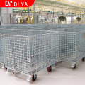 Factory direct sale foldable heavy duty metal wire galvanized metal storage